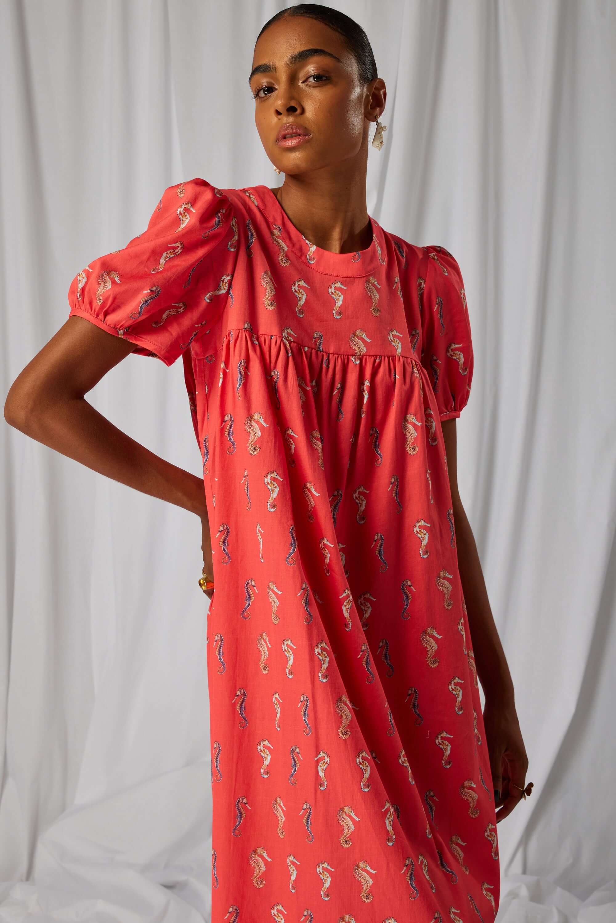 Robe Gaya en imprimé Gravure