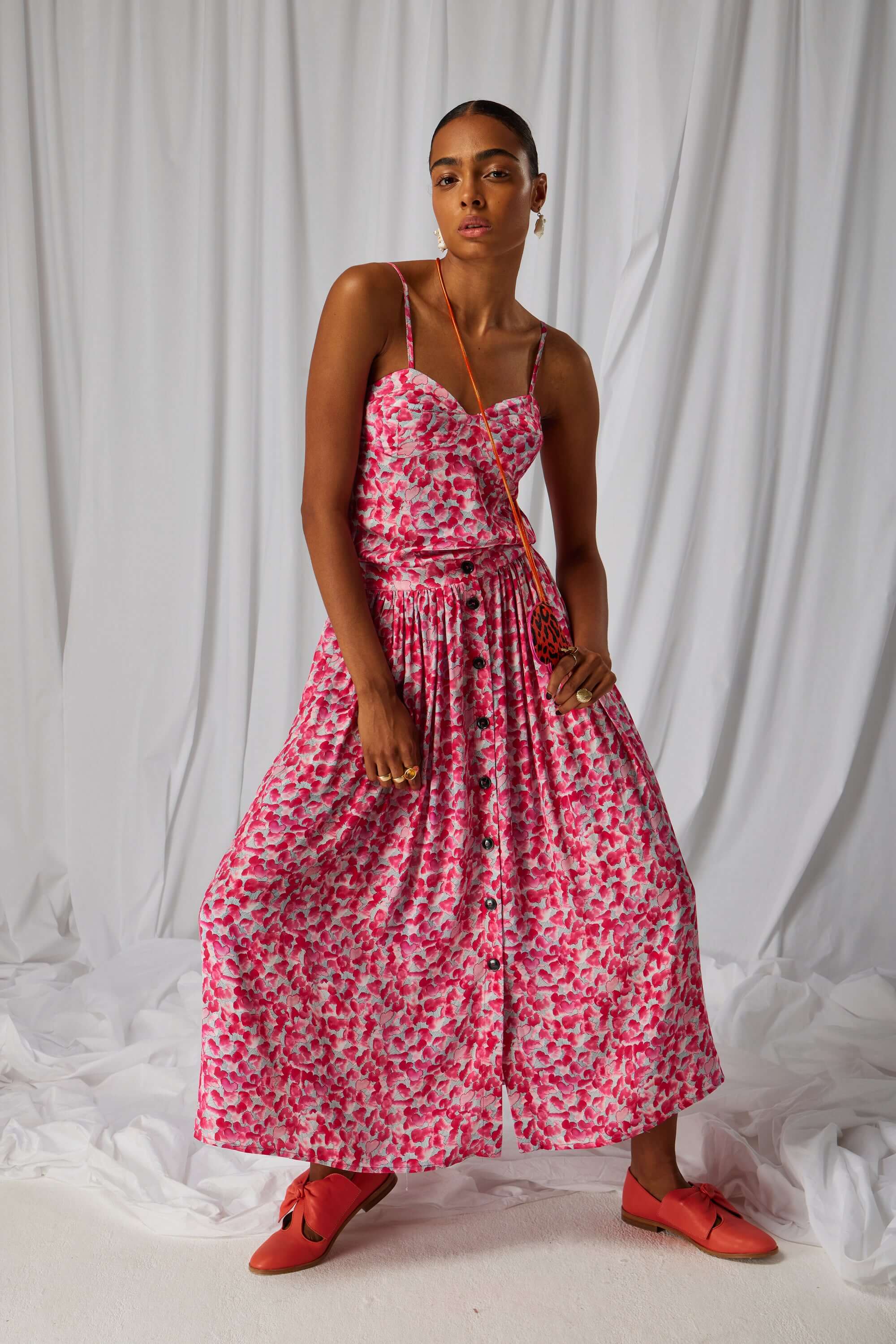 Orso long skirt in Halo print