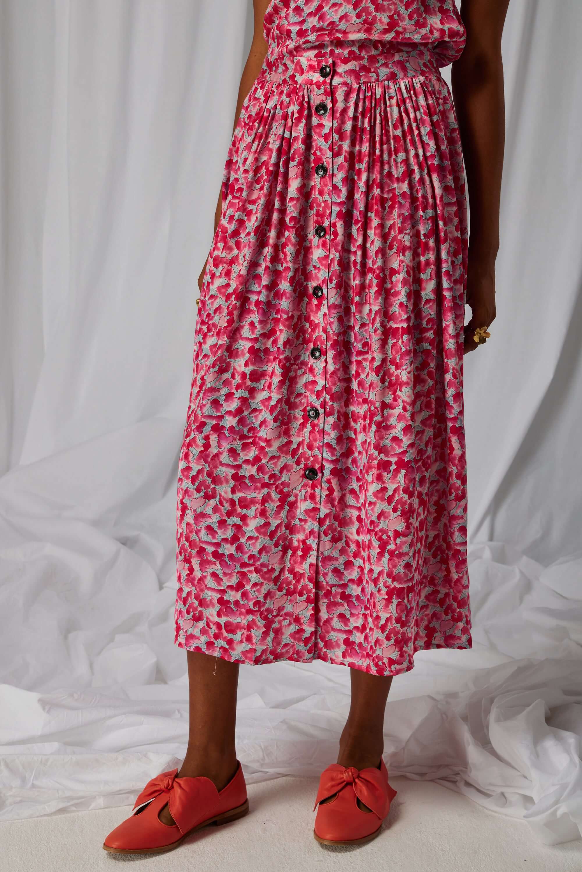 Orso long skirt in Halo print