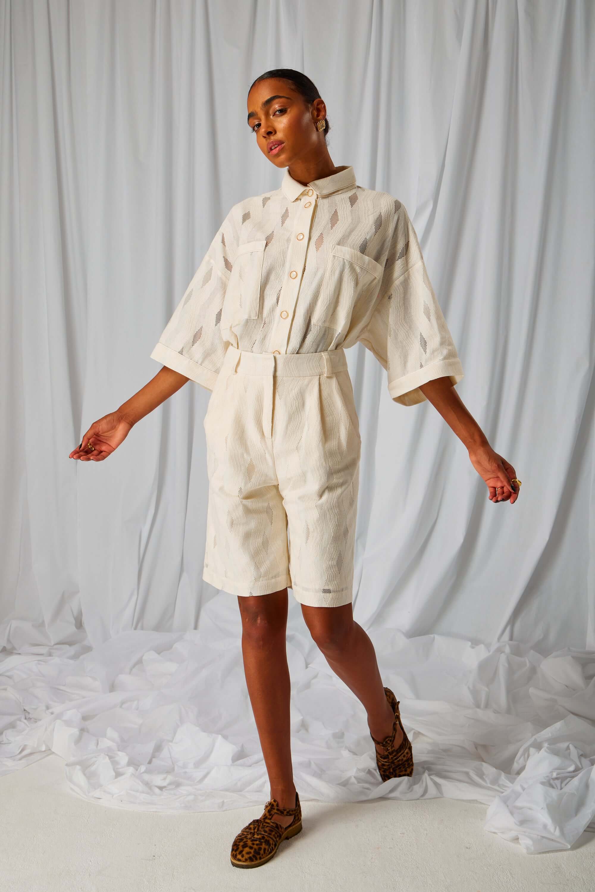 Moor bermuda in Metronimic lace