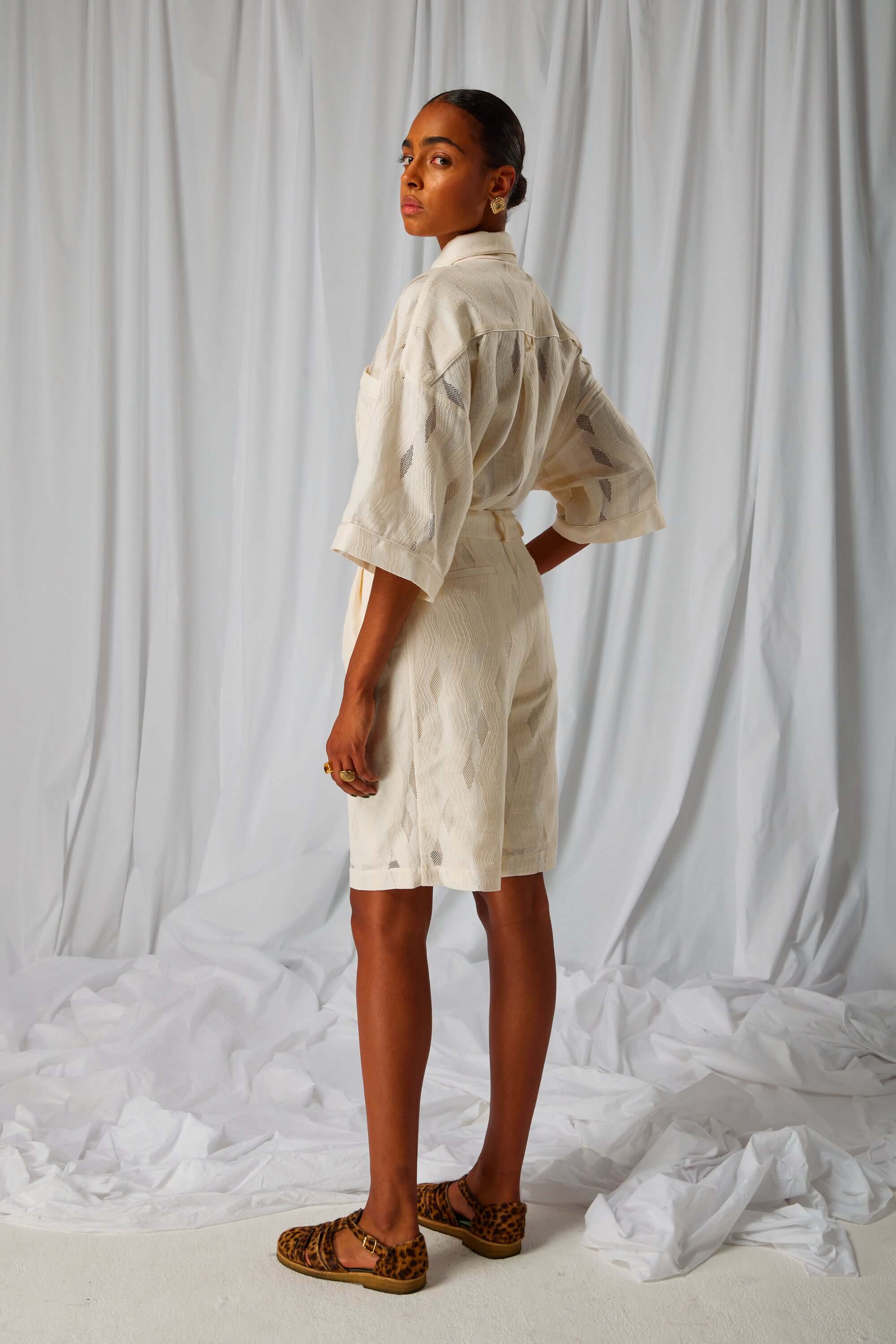 Moor bermuda in Metronimic lace