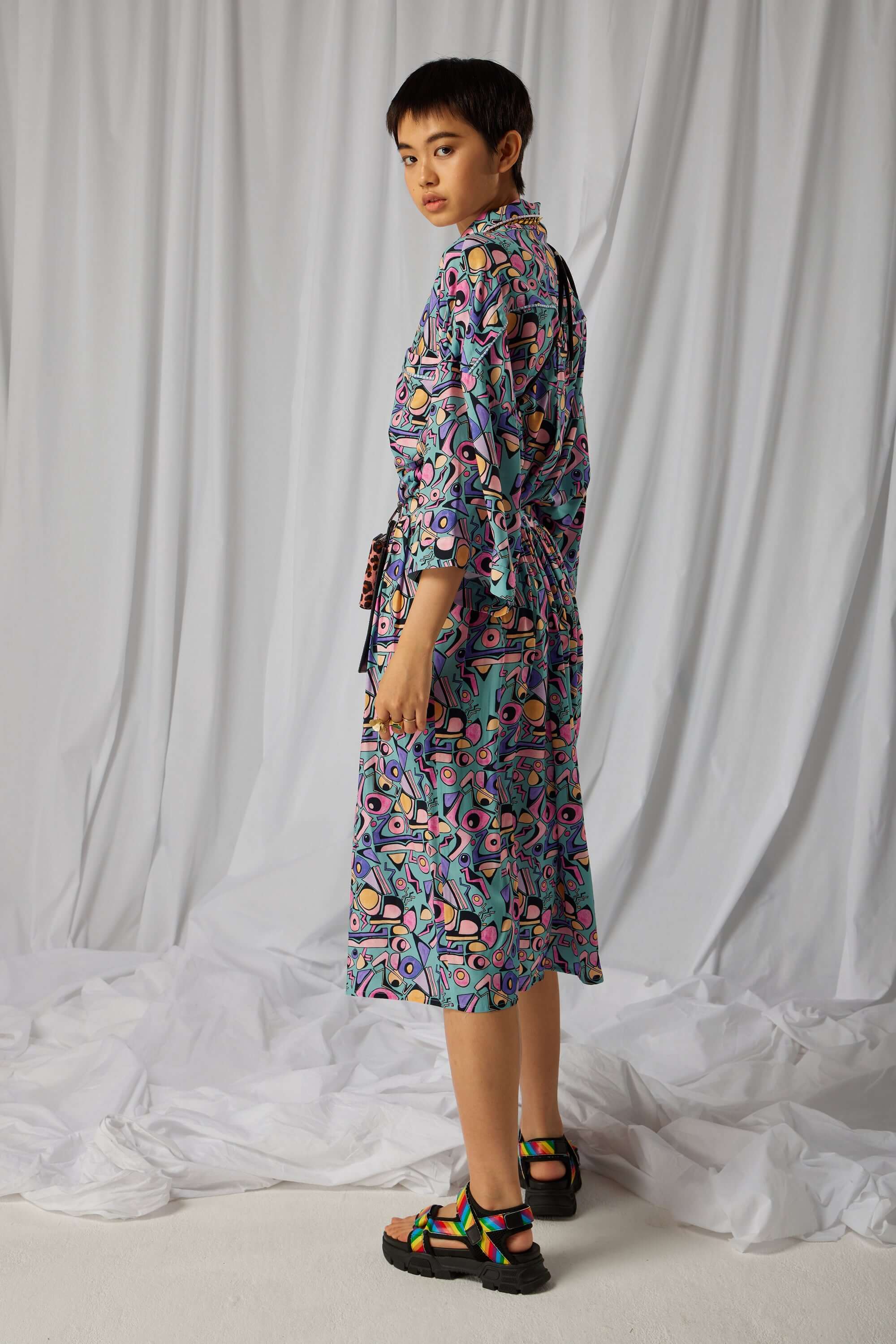 Jupo Orso court en imprimé Miami