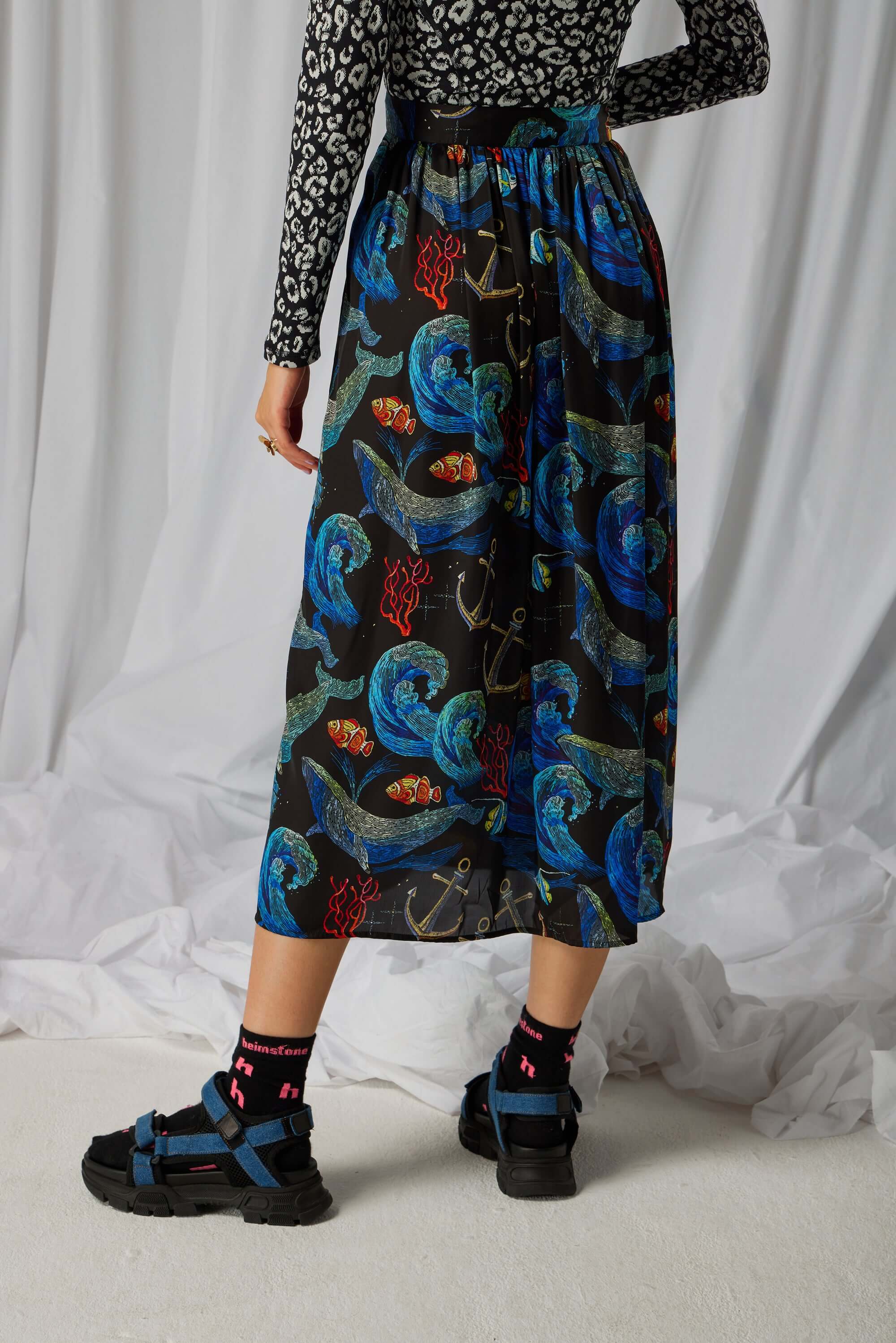Orso skirt in Storm print