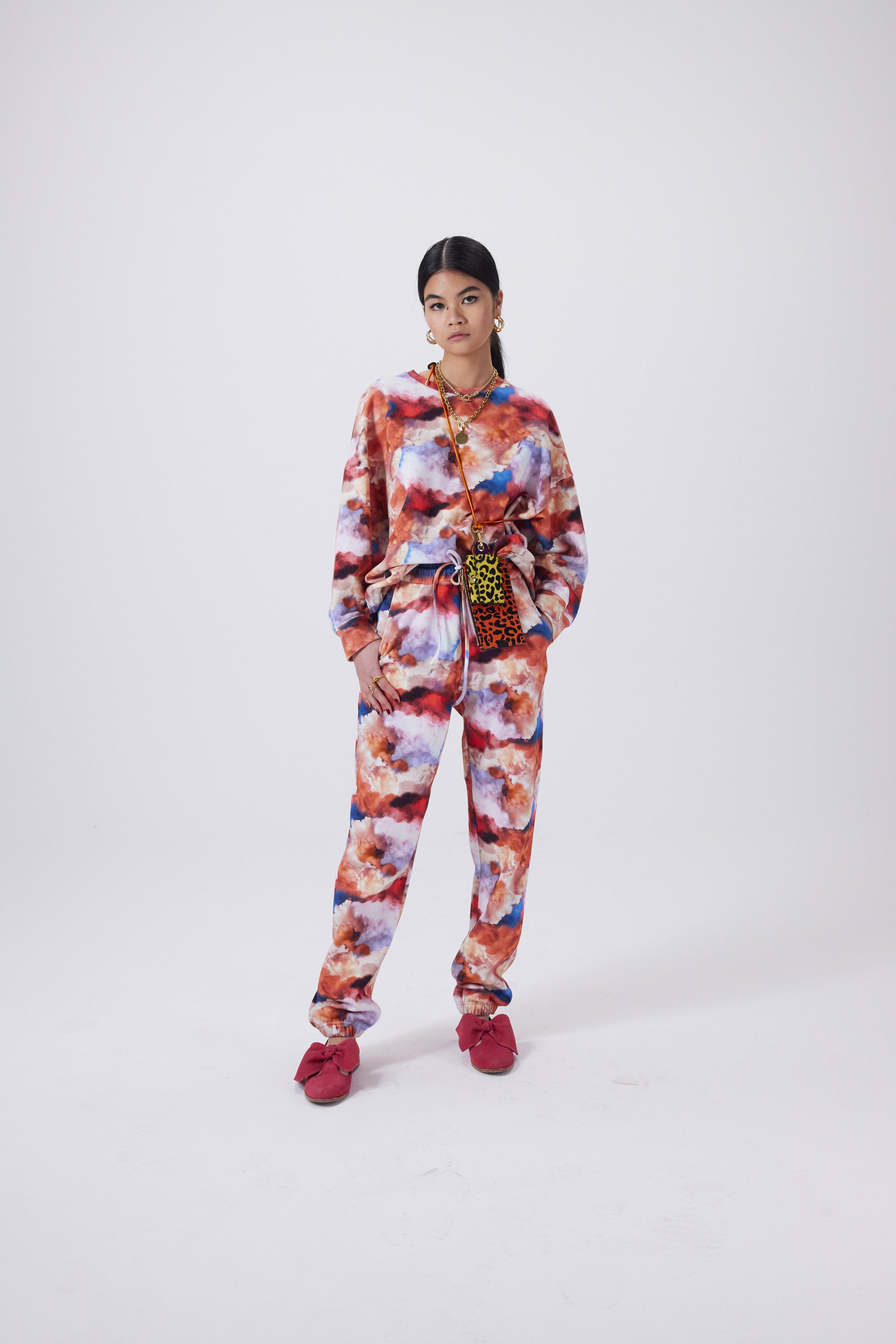 Pantalon Kiara en imprimé Madone