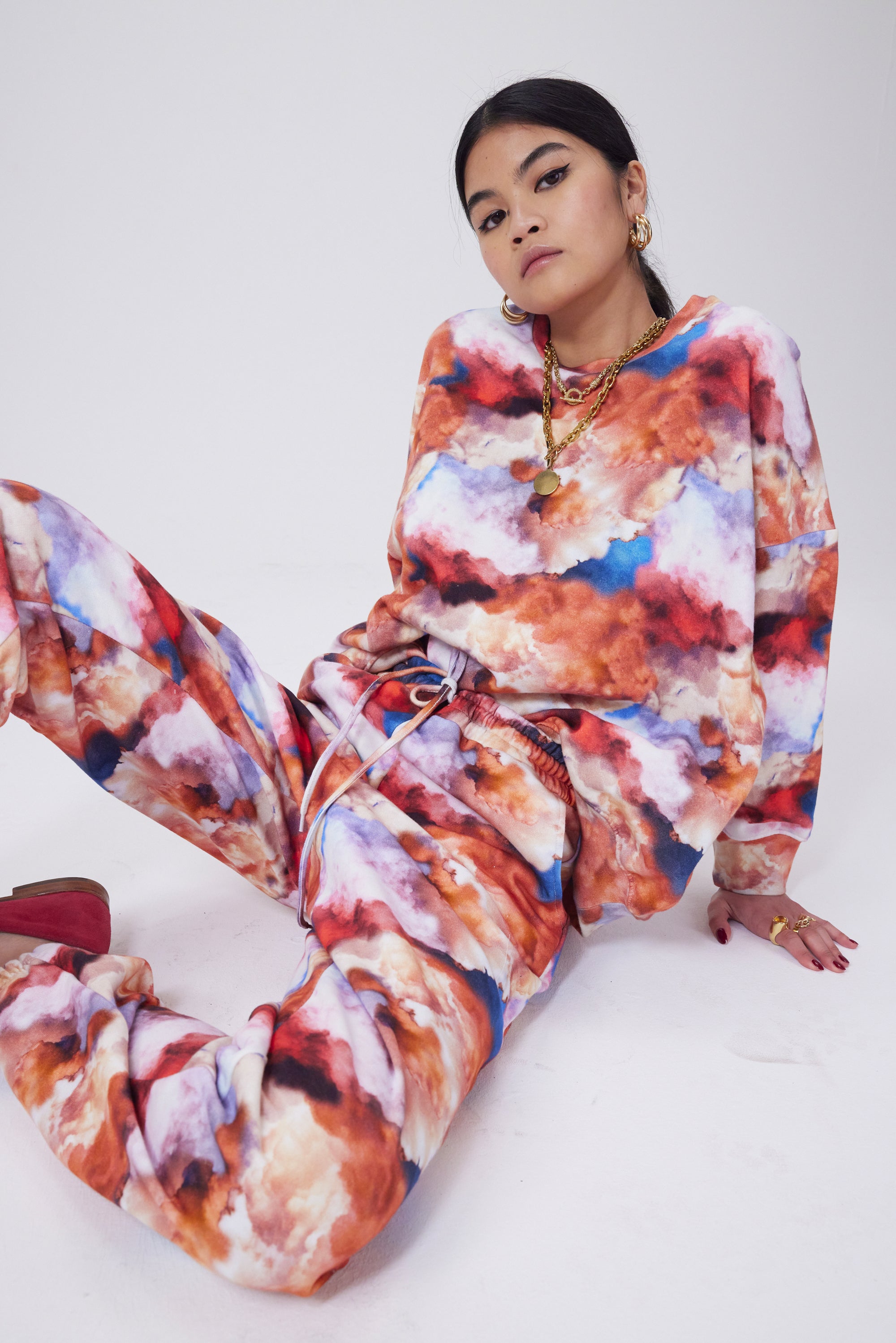 Pantalon Kiara en imprimé Madone