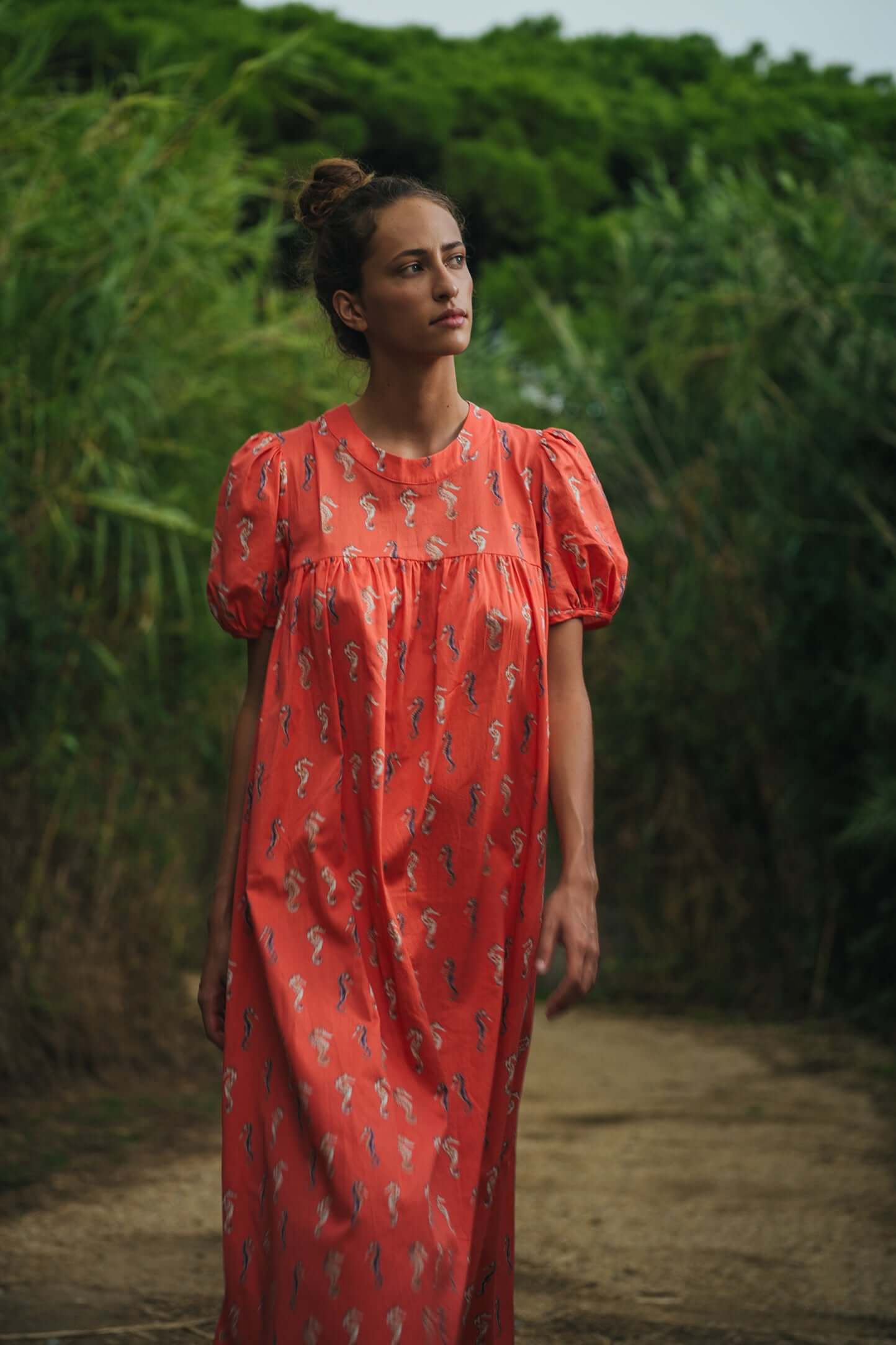 Robe Gaya en imprimé Gravure