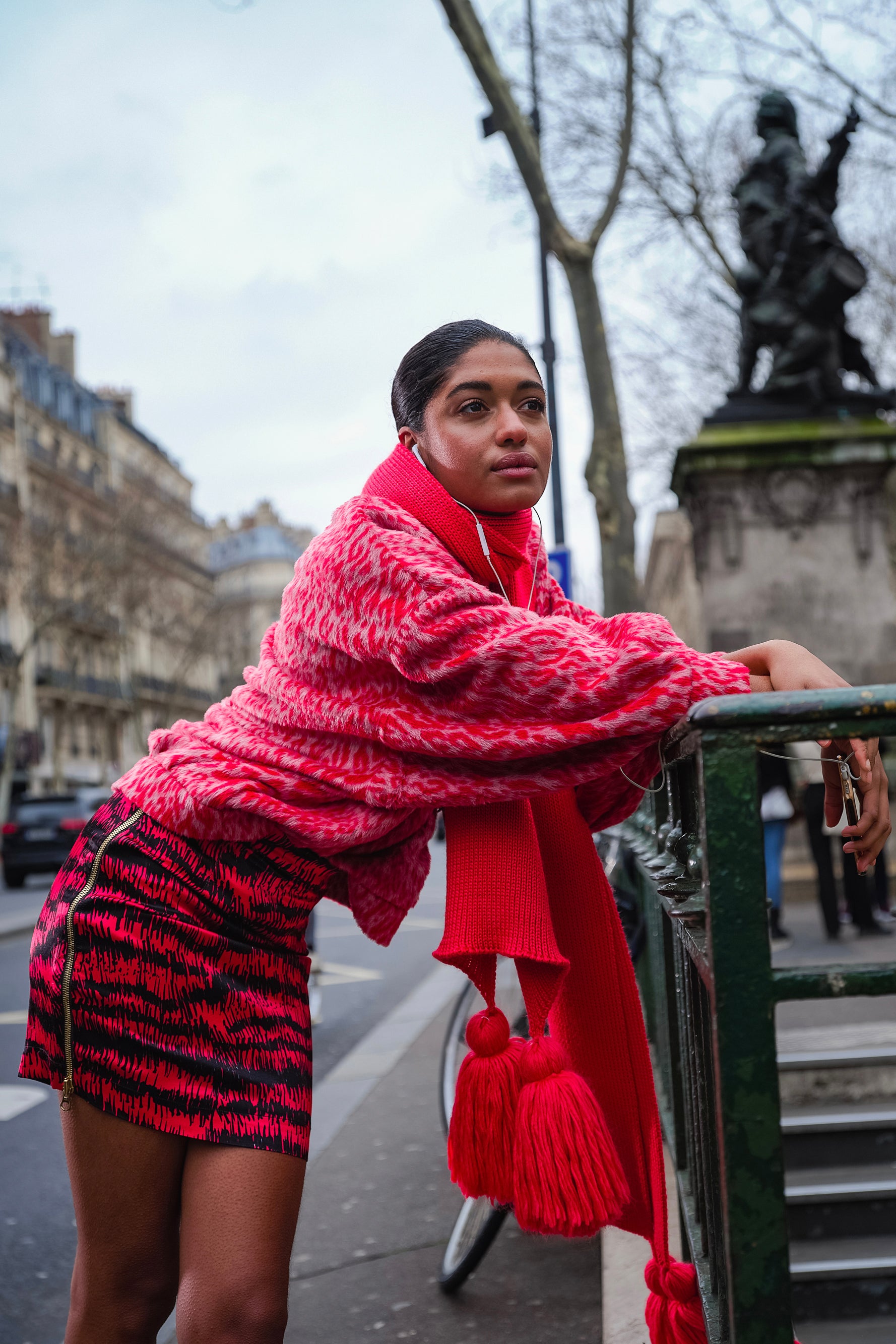 Molly skirt in pomegrenate Pigment print